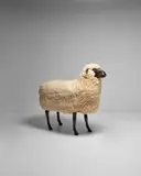 'Mouton de Laine' by François-Xavier Lalanne, patinated bronze and wool, sold Dec 2024