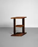 Eugène Printz, Three-Tier Side Table, veneered mahogany