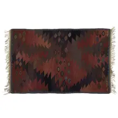 'Tånga Blå' Flatweave Carpet by Barbro Nilsson, AB Marta Maas-Fjetterstrom, hand-woven wool, woven manufacturer's mark and artist's initials 'AB MMF BN', sold Dec 2024