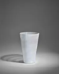 Monumental 'Lattimo Mezza Filigrana' Vase by Carlo Scarpa, sold Dec 2024