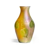 Tiffany Studios, Large 'Leaf and Vine' Cameo Vase, wheel-carved Favrile glass, engraved '3325 L L