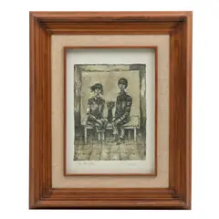 Gerardo Cantú, (Nueva Rosita, Coahuila, 1934 - Monterrey, Nuevo León 2021). Sin título, Litografía, 6 / 40. Firmado y fechado a lápiz, 1996