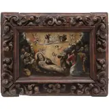 ORIGEN AMERICANO, CA. by El Tránsito de la Virgen María, 1800, Óleo sobre lámina de cobre, sold Feb 2025