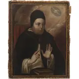 Santo Tomás de Aquino, MÉXICO, SIGLO XVIII, Óleo sobre tela