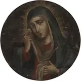 Virgen Dolorosa, MÉXICO, SIGLO XVIII, Óleo sobre tela