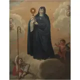 José María Vázquez, SANTA CLARA DE ASÍS, Óleo sobre tela