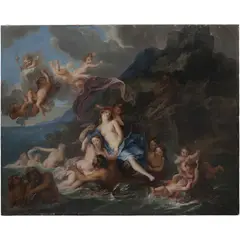 Antoine Coypel, EL TRIUNFO DE GALATEA, Óleo sobre tela