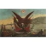 Alegoría de la República Mexicana, MÉXICO, SIGLO XIX, Óleo sobre tela