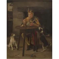 Frank Dadd, THE FOOL´S PORTION, Óleo sobre madera