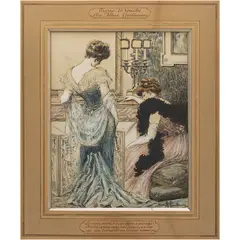Albert Guillaume, PIERRE DE TOUCHE, Acuarela sobre papel