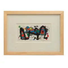 Joan Miró, Portugal, de la serie Miró escultor, 1974, Litografía sin número de tiraje