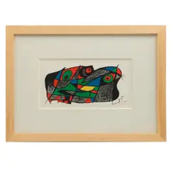Joan Miró, Suecia, de la serie Miró escultor, 1975, Litografía sin número de tiraje