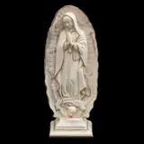 SIGLO XX by Virgen de Guadalupe, Resina, acabado tipo mármol y fileteado dorado, sold Jan 2025