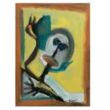 Eliseo Garza "elgar", Te escucho, Mixta sobre tela