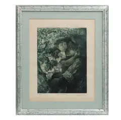 Flora Goldberg, Madre e hijo II, 1979, Grabado 20 / 30
