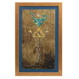 Enrique Chavarría, Árbol con triangulo, Técnica mixta sobre papel