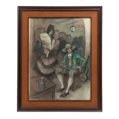 Ricard Opisso, Gitanos, Pastel sobre papel