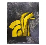 Caballito (Amarillo) by Enrique Carbajal Sebastian, Litografía 24 / 100, sold Jan 2025