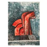 Caballito (Rojo) by Enrique Carbajal Sebastian, Litografía 48 / 100, sold Jan 2025