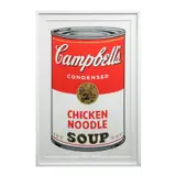 II.45: Campbell's Chicken Noodle Soup by Andy Warhol, Serigrafía, sold Jan 2025