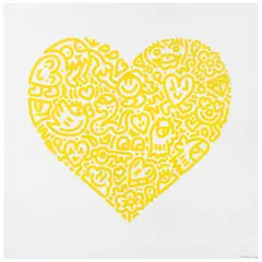 Sam Cox, Unlocked Heart, de la serie Pop Heart, 2021, Serigrafía en papel algodón 52 / 300