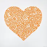 Sam Cox, Bird Joy, de la serie Pop Heart, 2021, Serigrafía en papel algodón 125 / 300