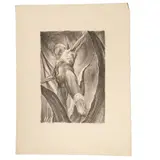 Guillermo Meza Álvarez, Hombre en maguey, 1952, Litografía 26 / 80