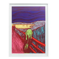Andy Warhol, IIIA.58 (d): The scream (After Munch), Serigrafía 107 / 1500
