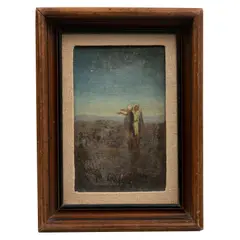 Anónimo, Beduinos, Óleo sobre madera