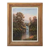 Jesús Orozco Martínez, Paisaje con cascada, 2004, 2004, Óleo sobre tela