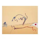 Max Ernst, The death of a tree, 1974, Litografía sin número de tiraje