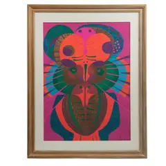 Pedro Coronel, Búhos, Serigrafía con número de tiraje