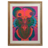 Pedro Coronel, Búhos, Serigrafía con número de tiraje