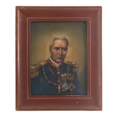 Retrato Porfirio Díaz by Anónimo, Óleo sobre tela, sold Dec 2024