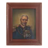 Anónimo, Retrato Porfirio Díaz, Óleo sobre tela