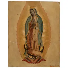 Miguel Cabrera, VIRGEN DE GUADALUPE, Óleo sobre lámina de cobre