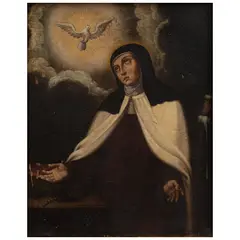 Nicolás Rodríguez Juárez, SANTA TERESA DE JESÚS, Óleo sobre tela