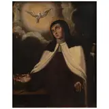 Nicolás Rodríguez Juárez, SANTA TERESA DE JESÚS, Óleo sobre tela