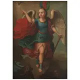 San Miguel Arcángel, MÉXICO, SIGLO XVIII, Óleo sobre tela
