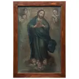 Lorenzo Zendejas, SAGRADO CORAZÓN, Óleo sobre tela