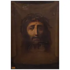 Divino Rostro, MÉXICO, SIGLO XVIII, Óleo sobre tela