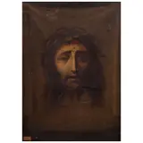 Divino Rostro, MÉXICO, SIGLO XVIII, Óleo sobre tela