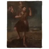 San Isidro Labrador, MÉXICO, SIGLO XVIII, Óleo sobre tela