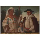 Escena de Castas, MÉXICO, SIGLO XVIII, Óleo sobre tela