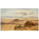 VALLE DE MÉXICO DESDE EL CERRO DE SANTA ISABEL, CA. by José María Velasco Gómez Obregón, 1906, Óleo sobre tela, offered Dec 2024