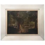 Manuel Serrano, ROTONDA DEL BOSQUE DE CHAPULTEPEC, Óleo sobre tela