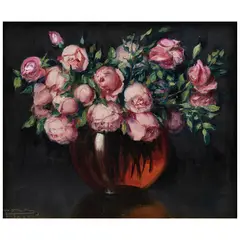 Ignacio Rosas, BOUQUET DE ROSAS, Óleo sobre tela