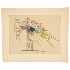 Wifredo Lam, Pájaro de colores, Serigrafía 20 / 110