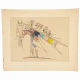 Wifredo Lam, Pájaro de colores, Serigrafía 20 / 110