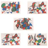 Joan Miró, LITOGRAFÍA ORIGINAL X - LITHOGRAPHIE ORIGINALE III, VIII, IX Y X, Litografías